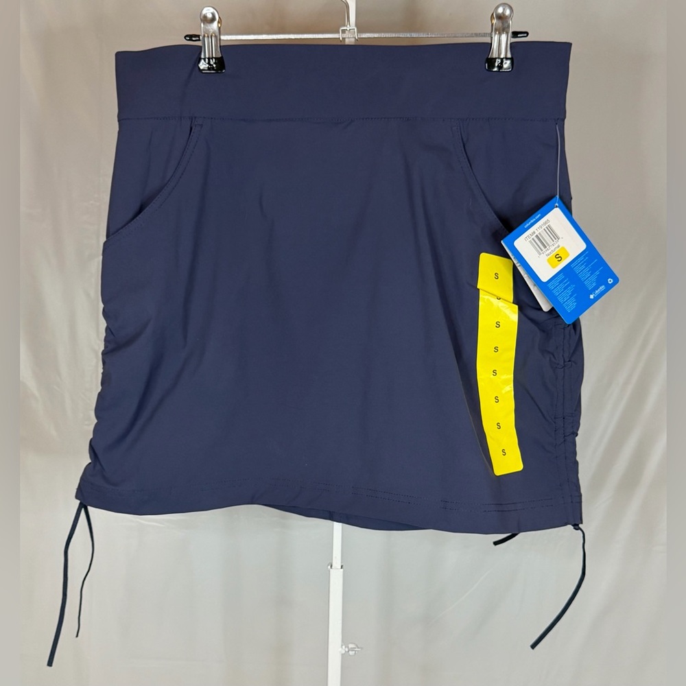 Columbia Omni-Shade UPF 50 Skort Small Navy Golf Tennis Hiking NWT